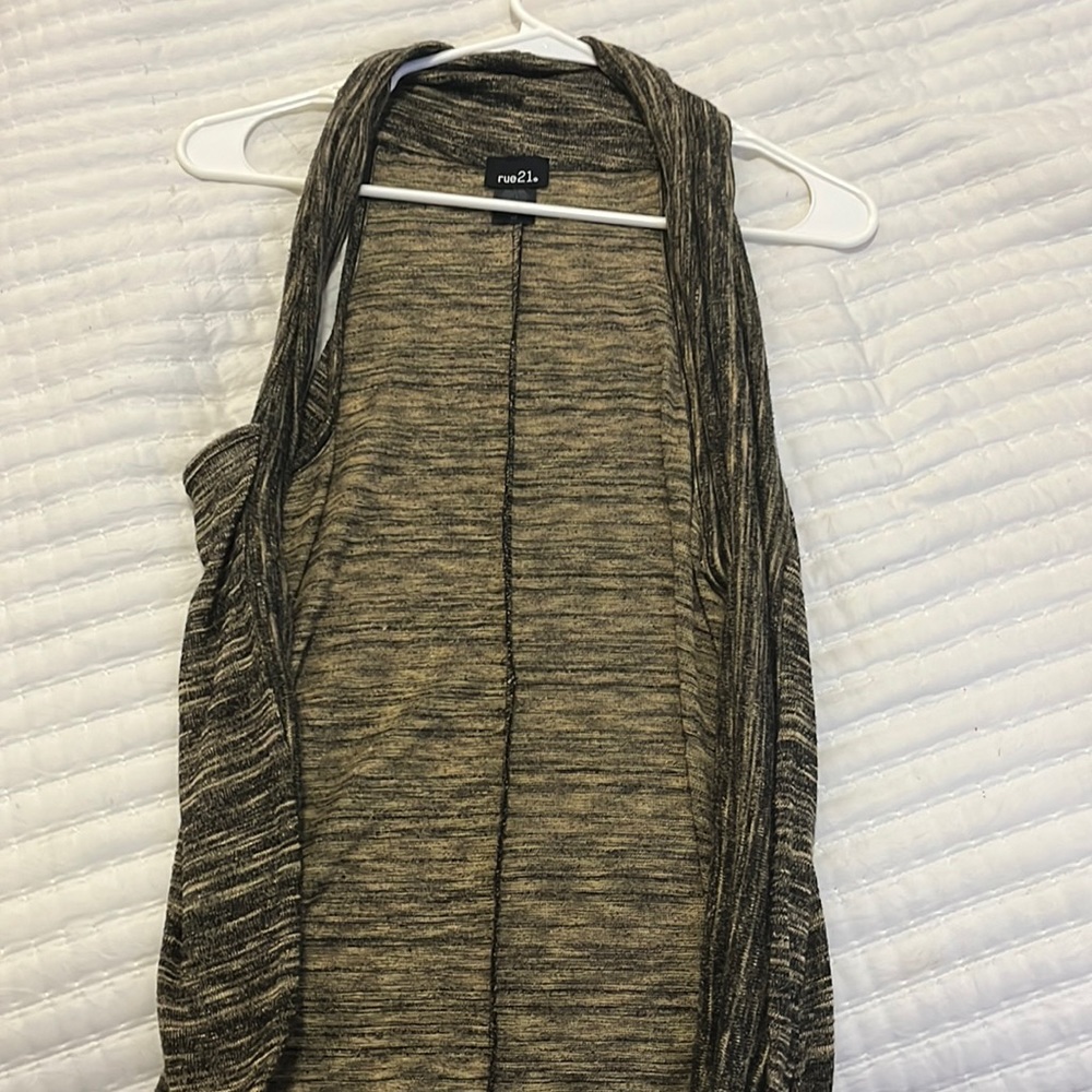 Medium brown cardigan sleeveless